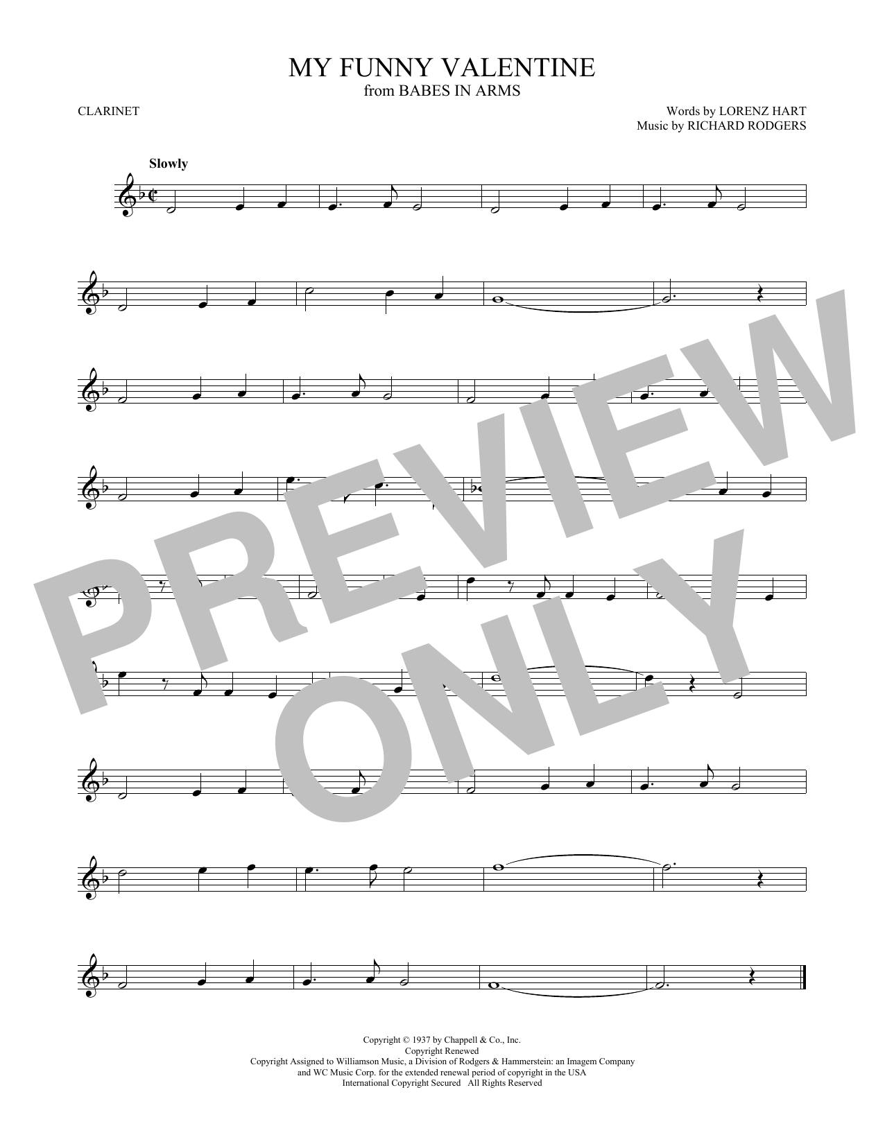 Product gallery: Page 1 of 1 My Funny Valentine, Rodgers & Hart