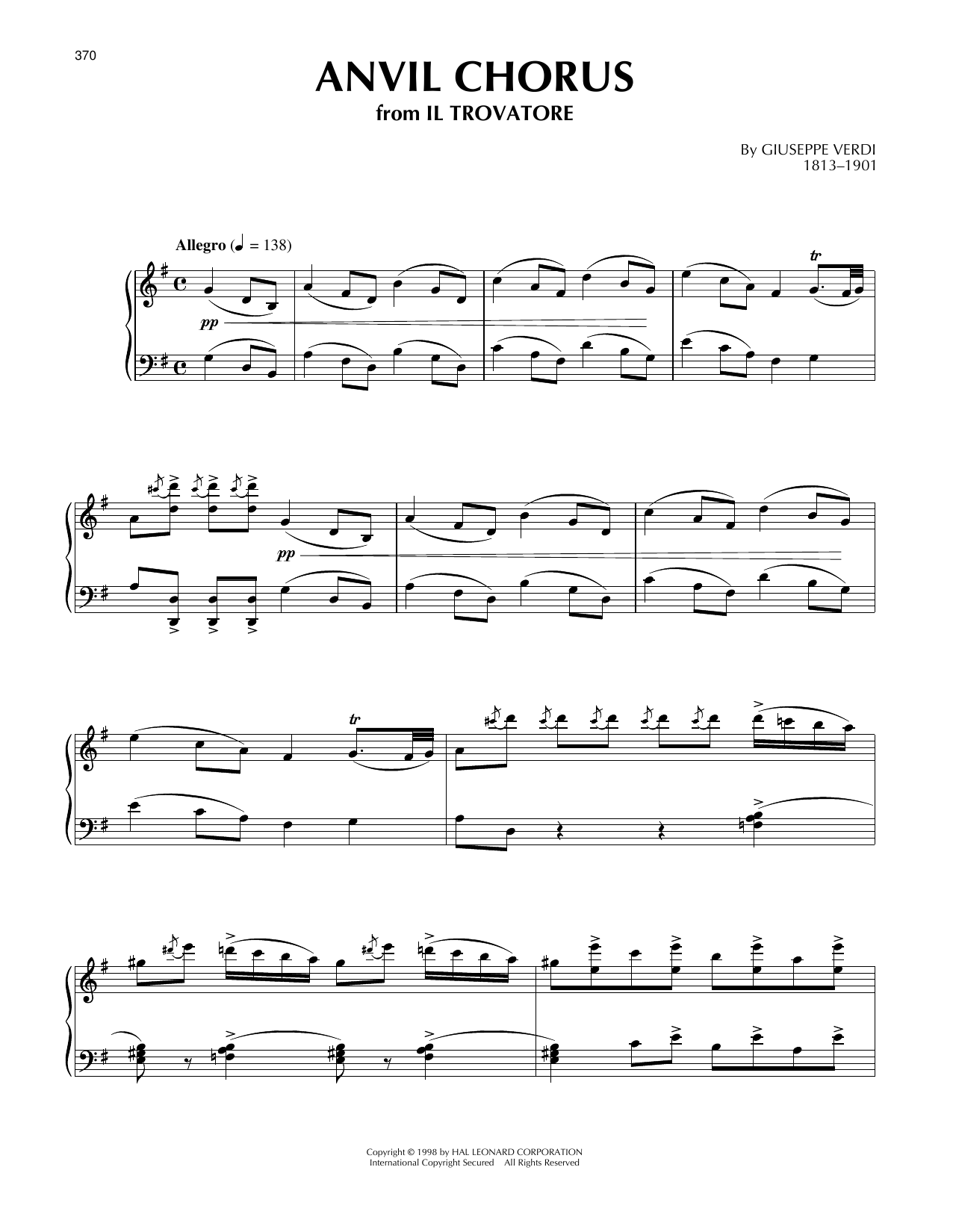 Product picture to:  Anvil Chorus - Giuseppe Verdi