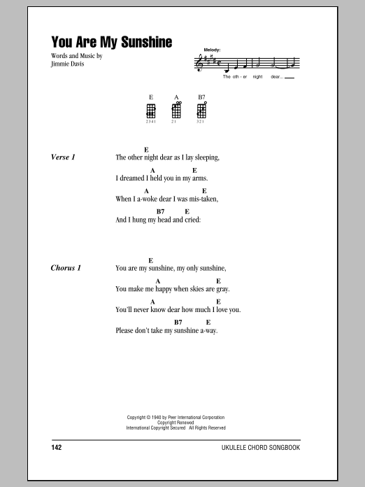 Product gallery: Page 1 of 1 You Are My Sunshine, Jimmie Davis