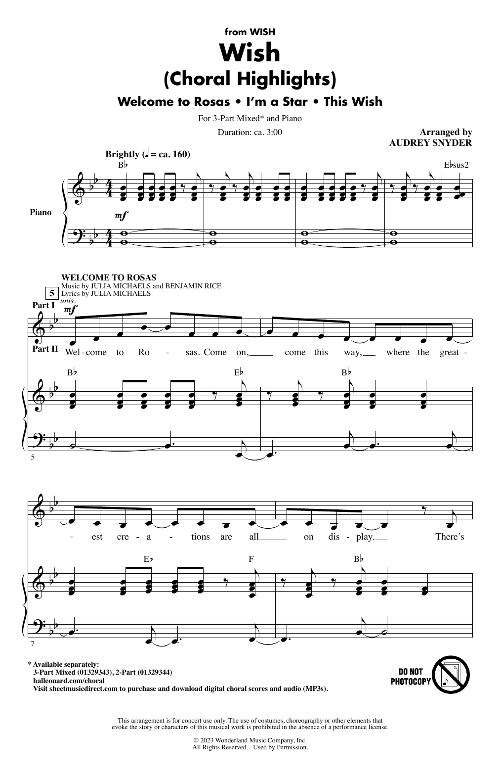 Product picture to: Wish (Choral Highlights)