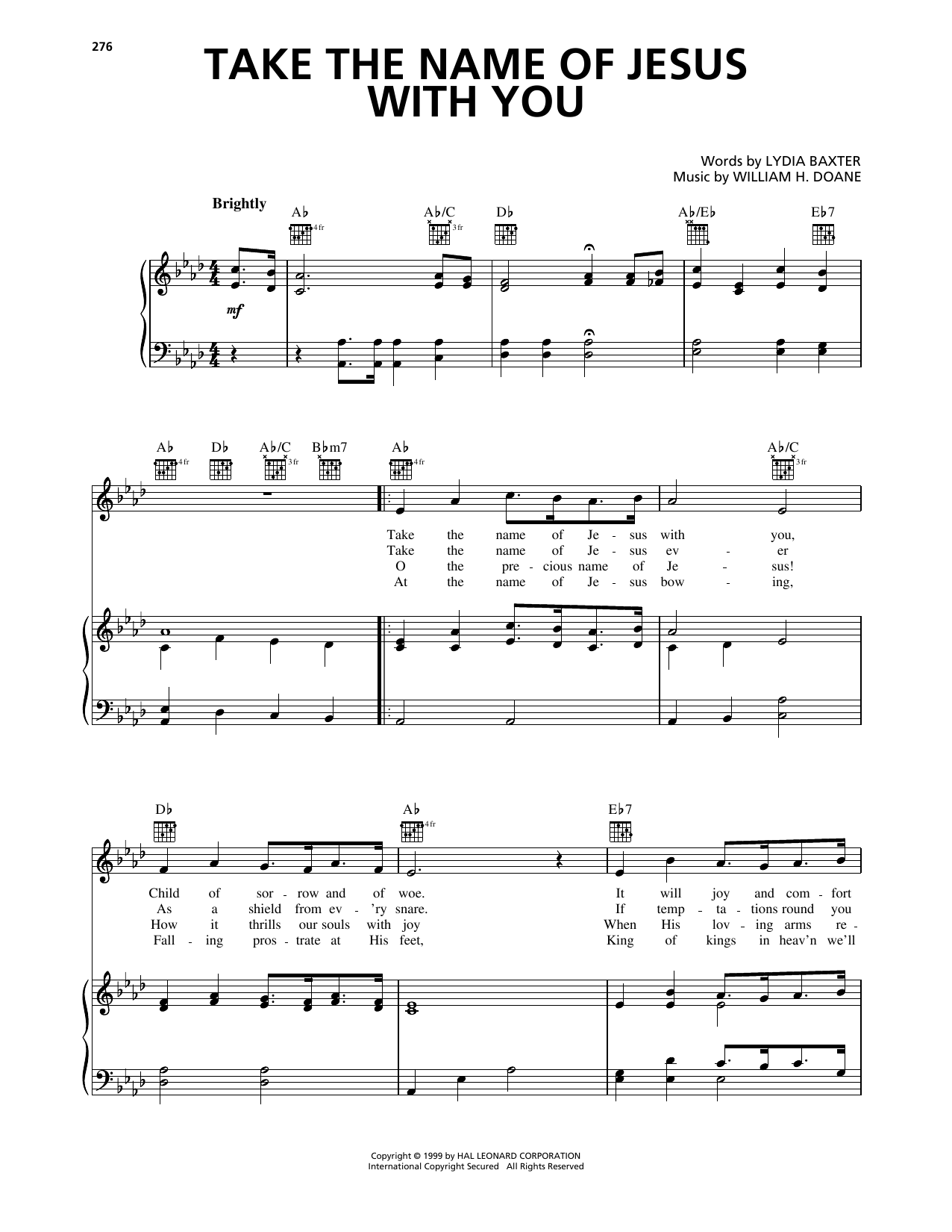 Produktbild zu: Take The Name Of Jesus With You