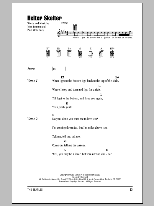 Product gallery: Page 1 of 1 Helter Skelter, The Beatles
