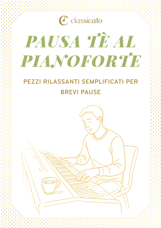 Produktbild zu: Pausa tè al pianoforte - Pezzi rilassanti semplificati per brevi pauseFelix Mendelssohn Bartholdy / Frank Bridge / Edward Elgar / John Field / Henry Purcell