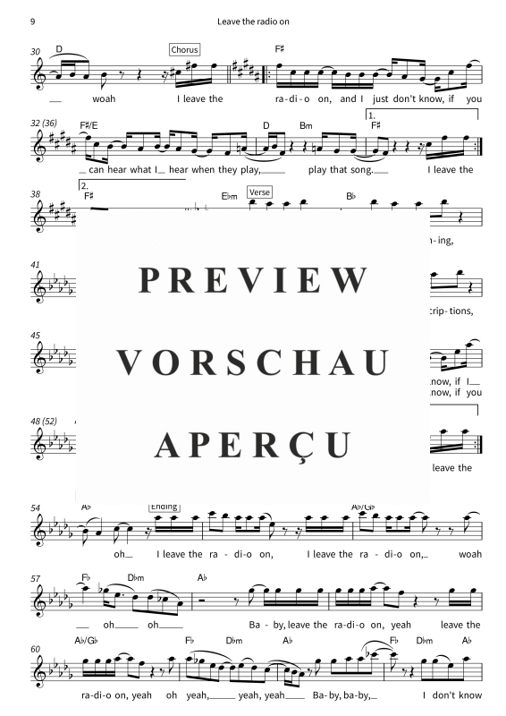 gallery: In My Bones - Leadsheets by Andreas Kümmert, Andreas Kümmert, Gesang & Akkorde - Leadsheet