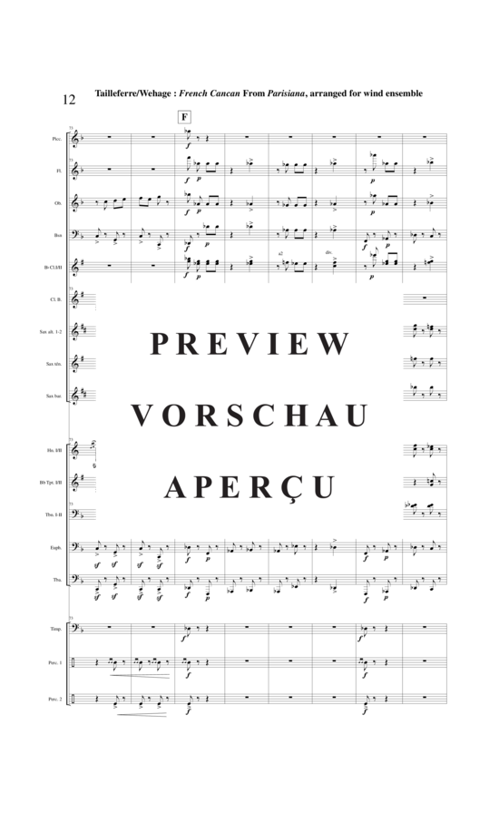 Product gallery: Page 13 of 21 Final : Galop French Cancan from Parisians , , (mixed ensemble/woodwinds and brass + percussion)