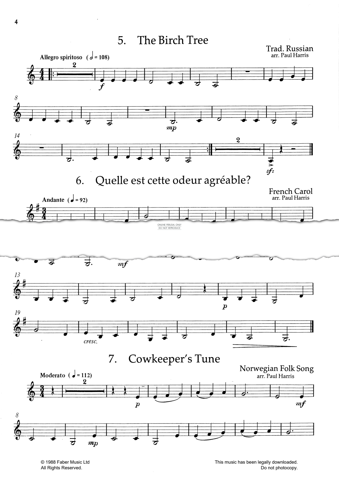 Produktgalerie: Seite 1 von 1 Cowkeeper's Tune (from 'The Really Easy Clarinet Book'), Traditional, Klarinette, Klavier