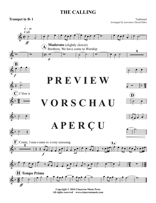 Produktgalerie: Seite 7 von 11 The Calling , , (Blechbläserquintett)