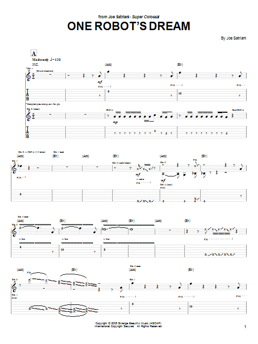Produktgalerie: Seite 1 von 1 One Robot's Dream, Joe Satriani, Gitarre