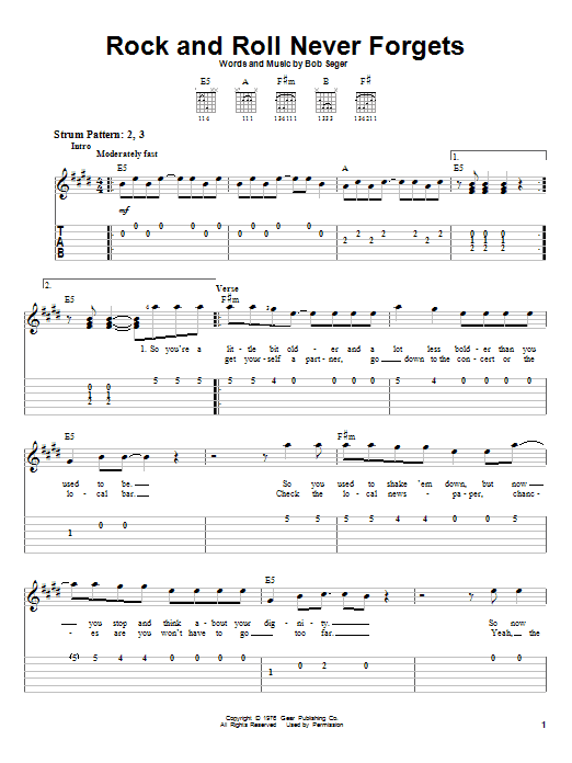 Product gallery: Page 1 of 1 Rock And Roll Never Forgets, Bob Seger