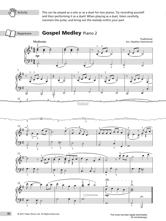 Produktgalerie: Seite 1 von 1 Gospel Medley, Traditional, Klavier