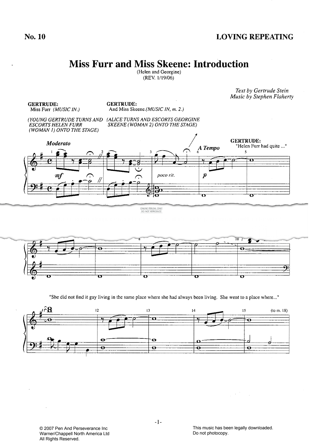 Product picture to: Miss Furr and Miss Skeene: Introduction (from 'Loving Repeating')