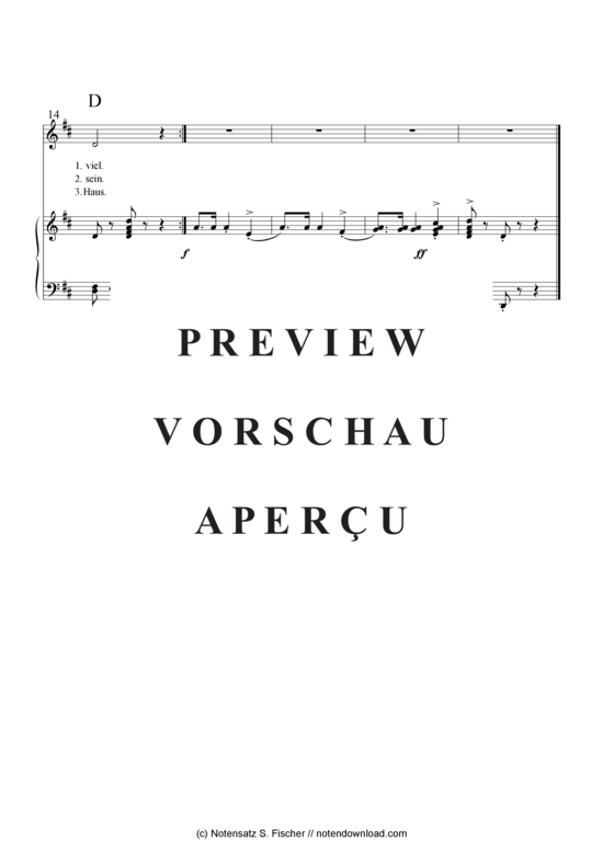 Product gallery: Page 3 of 3 Abschied vom Feste , , Piano and Voice