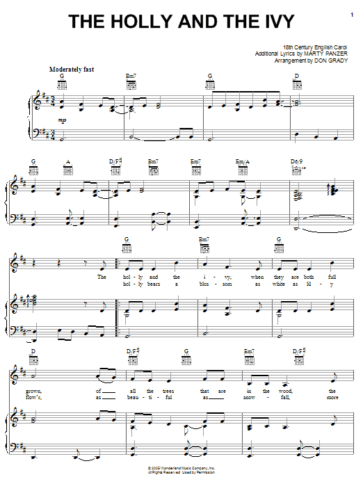 Produktbild zu: The Holly And The Ivy