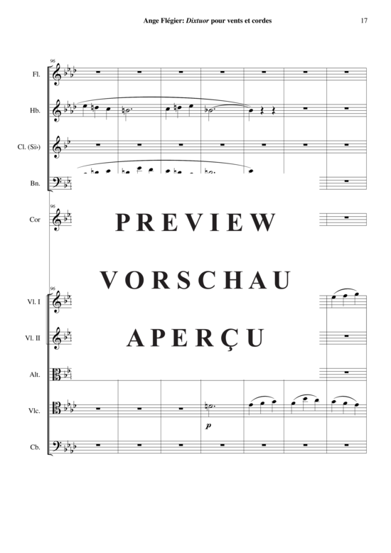 Product gallery: Page 18 of 21 Dixtuor , , (Mixed ensemble for flute, oboe, clarinet in Bb, bassoon, horn in F + string quartet, double bass)