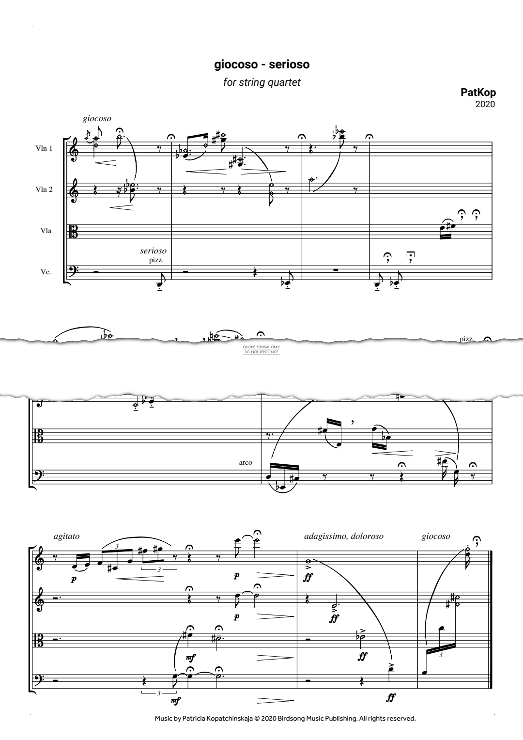 Produktgalerie: Seite 1 von 1 giocoso - serioso, PatKop, Viola, Violine, Violoncello