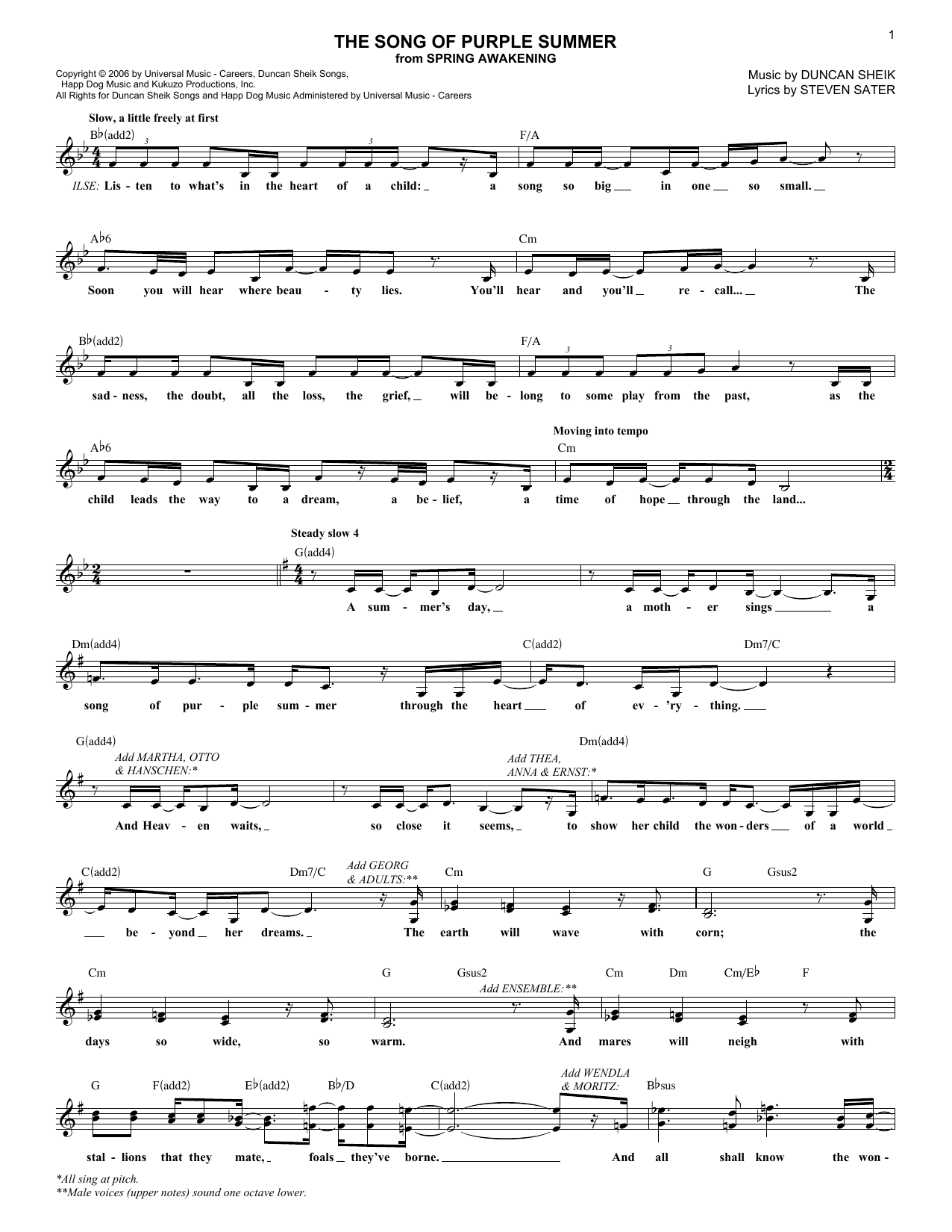 Produktbild zu: The Song Of Purple Summer