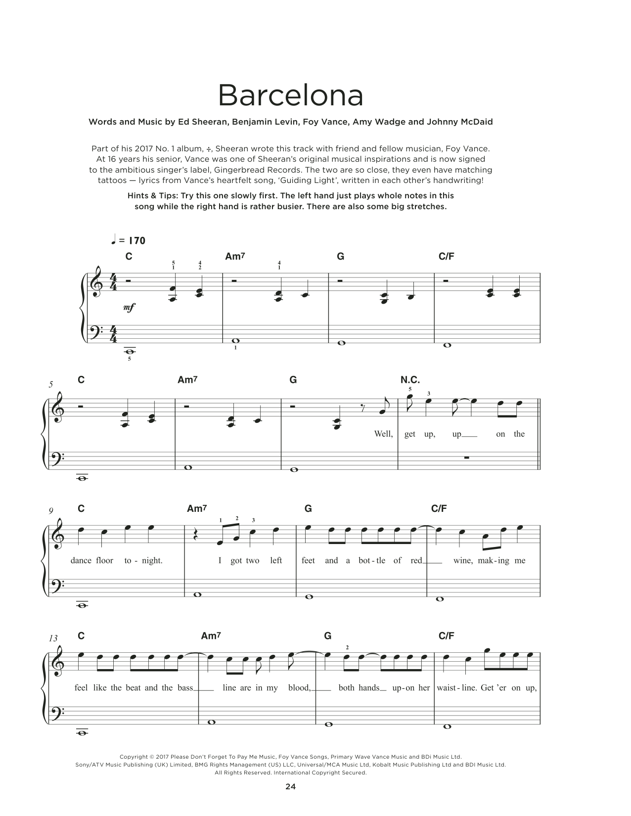 Product picture to:  Barcelona - Ed Sheeran