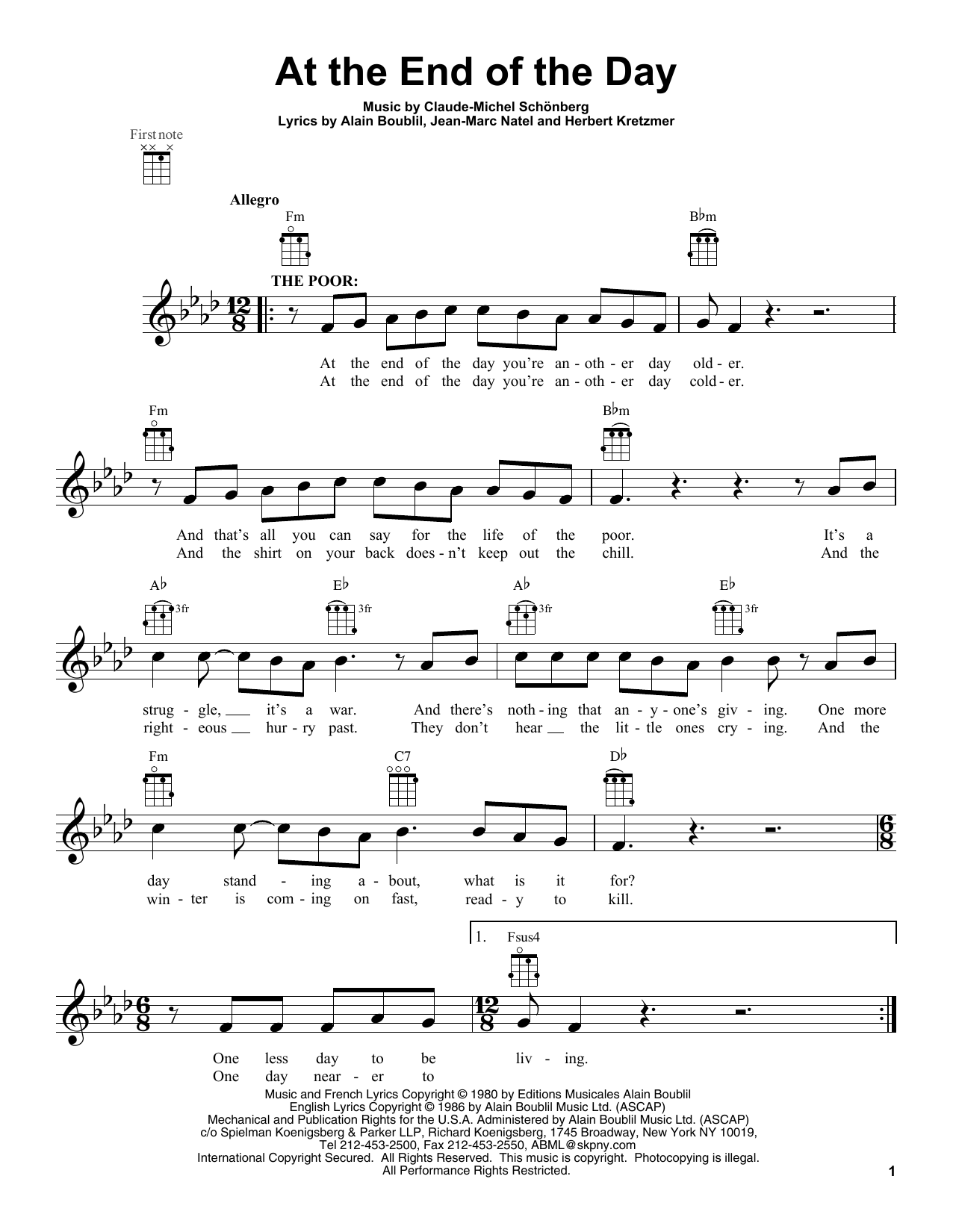 Product gallery: Page 1 of 1 At The End Of The Day, Les Miserables (Movie)