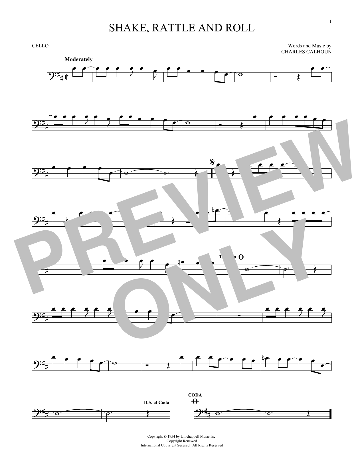 Produktgalerie: Seite 1 von 1 Shake, Rattle And Roll, Bill Haley & His Comets, Violoncello