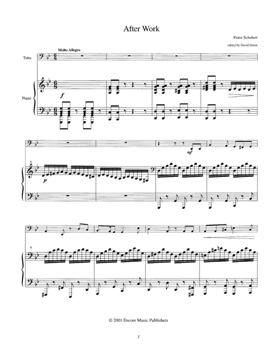 Product picture to: After Work Franz Schubert