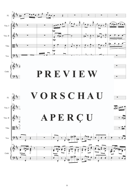 Product gallery: Page 10 of 11 Non sa che sia dolore - Cantata BWV 209, , Mixed Ensemble Soprano, Flute, Strings and Harpsichord Bc