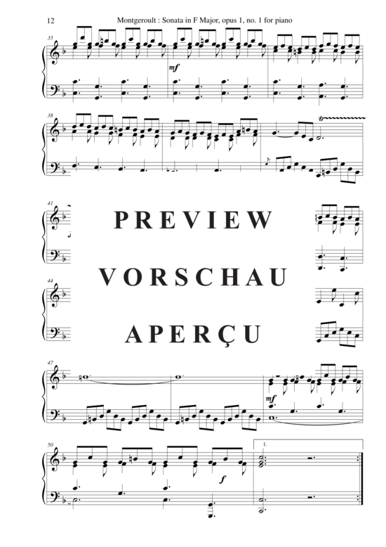 Product gallery: Page 13 of 18 Piano Sonata in F major, Opus 1 no. 1 , Nicolas Horvath, Piano Solo
