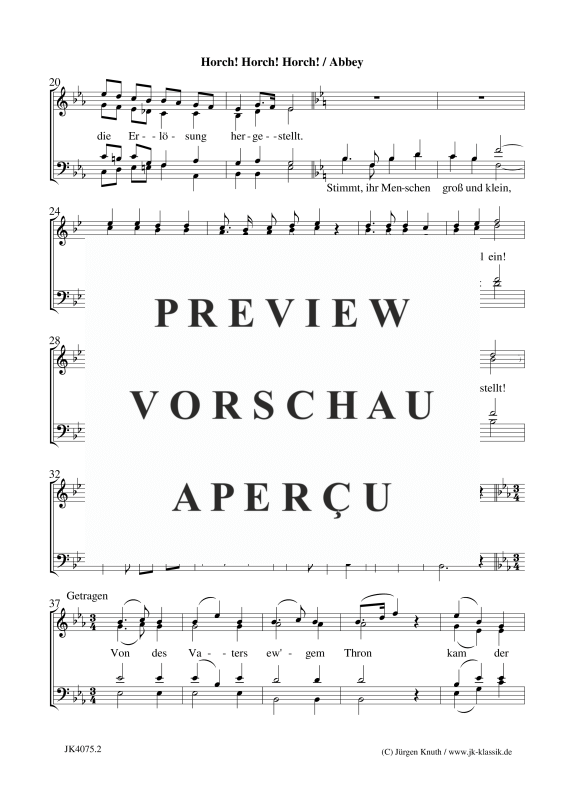 gallery: Horch! Horch! Horch!, , (Gemischter Chor)