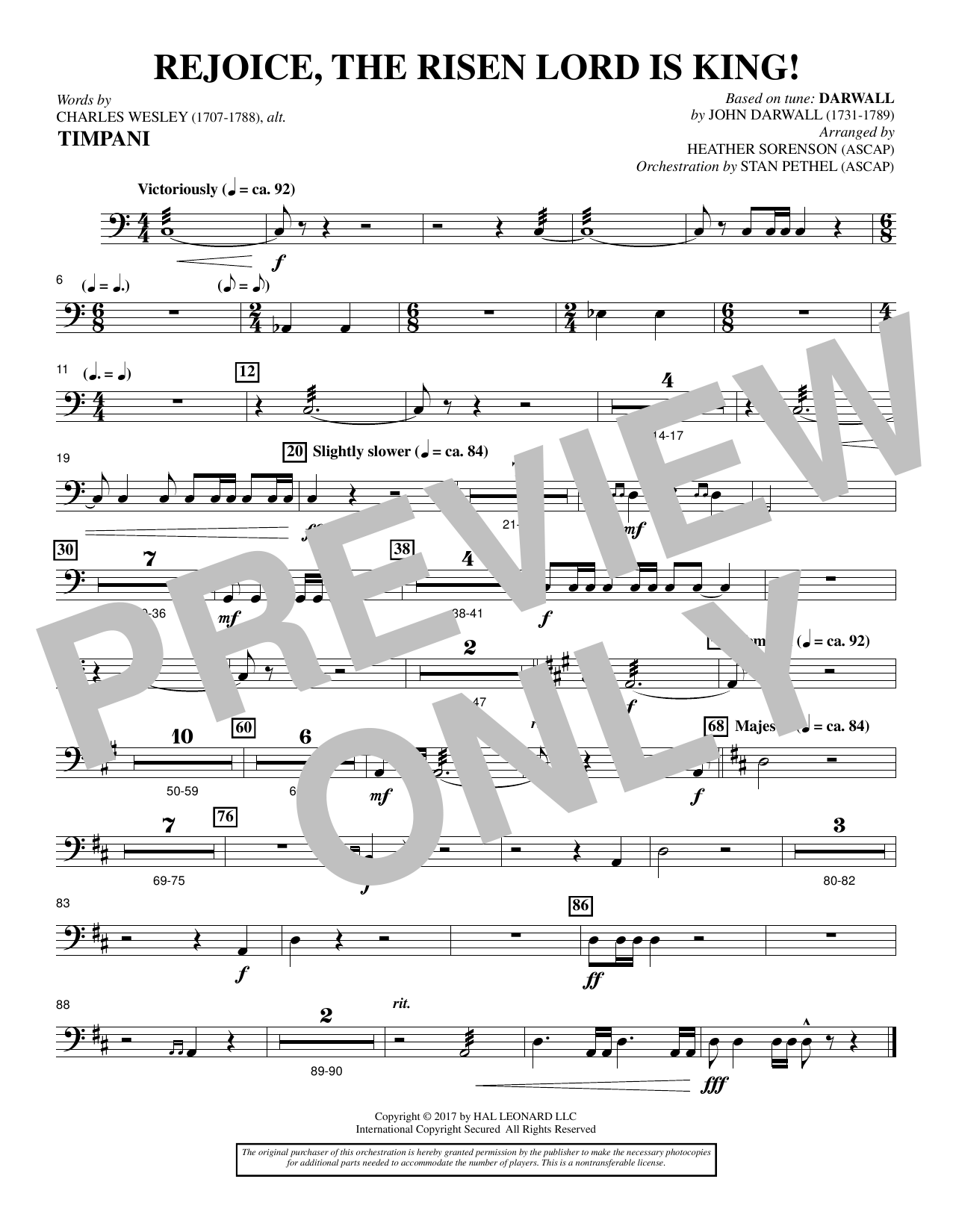 Product picture to: Rejoice, the Risen Lord Is King! - Timpani