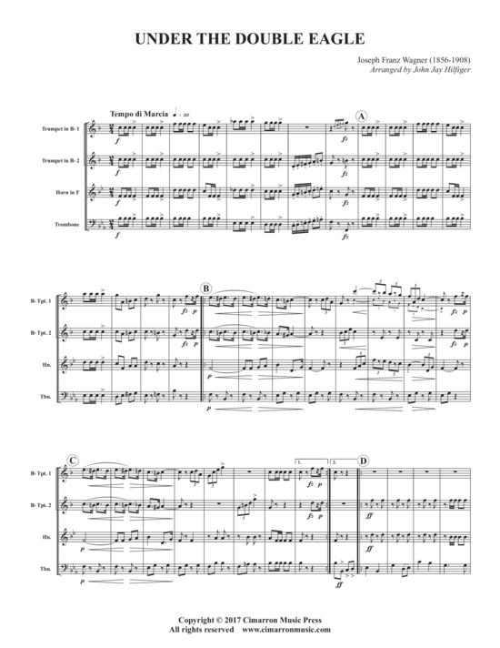 Produktbild zu: Under the Double Eagle Josef Franz Wagner