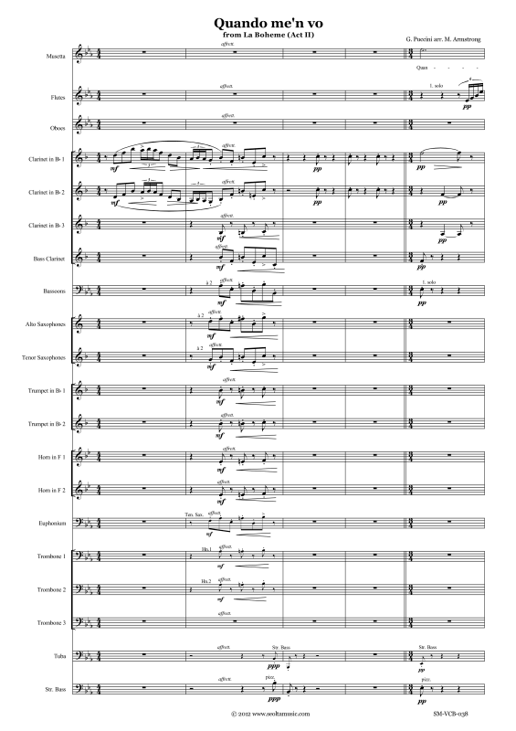 Produktbild zu: Quando men vo (Musetta-Walzerlied aus La Bohème)Giacomo Puccini
