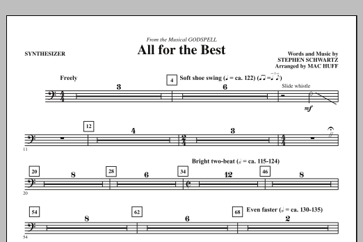 Produktbild zu: All For The Best - Synthesizer