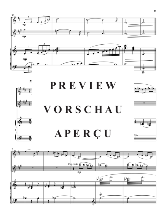 Product gallery: Page 18 of 21 Flights of Fancy , , (clarinet in Bb, bari saxophone + piano)