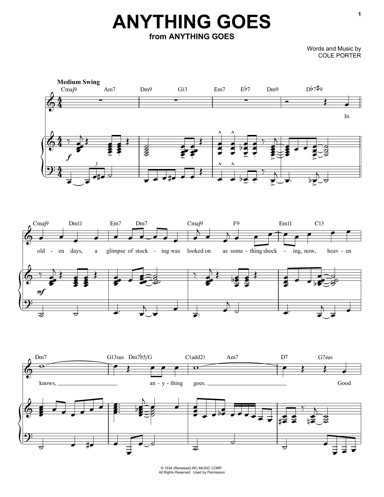 Product picture to: Anything Goes [Jazz version] (arr. Brent Edstrom)