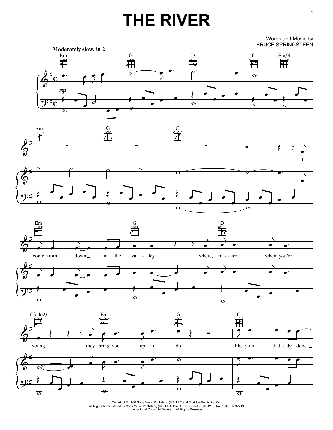 Product picture to:  The River - Bruce Springsteen