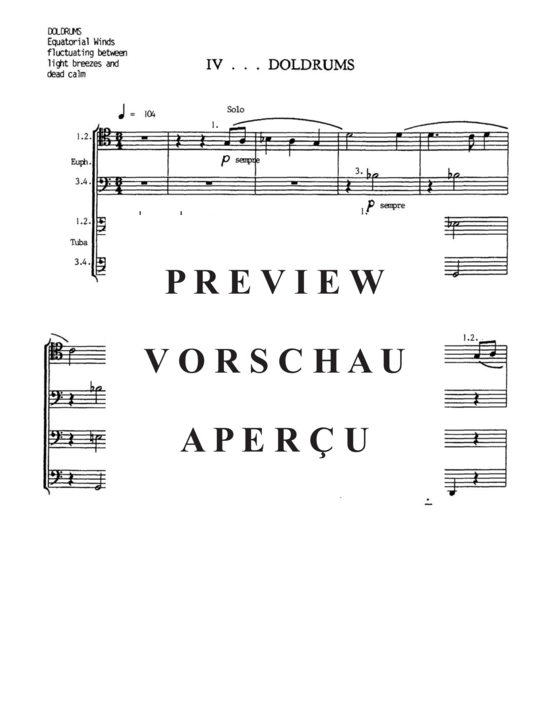 Produktgalerie: Seite 18 von 21 Winds: Five Descriptive Pieces for Tuba-Euphonium Octet , , (Tuba Ensemble EEEETTTT)