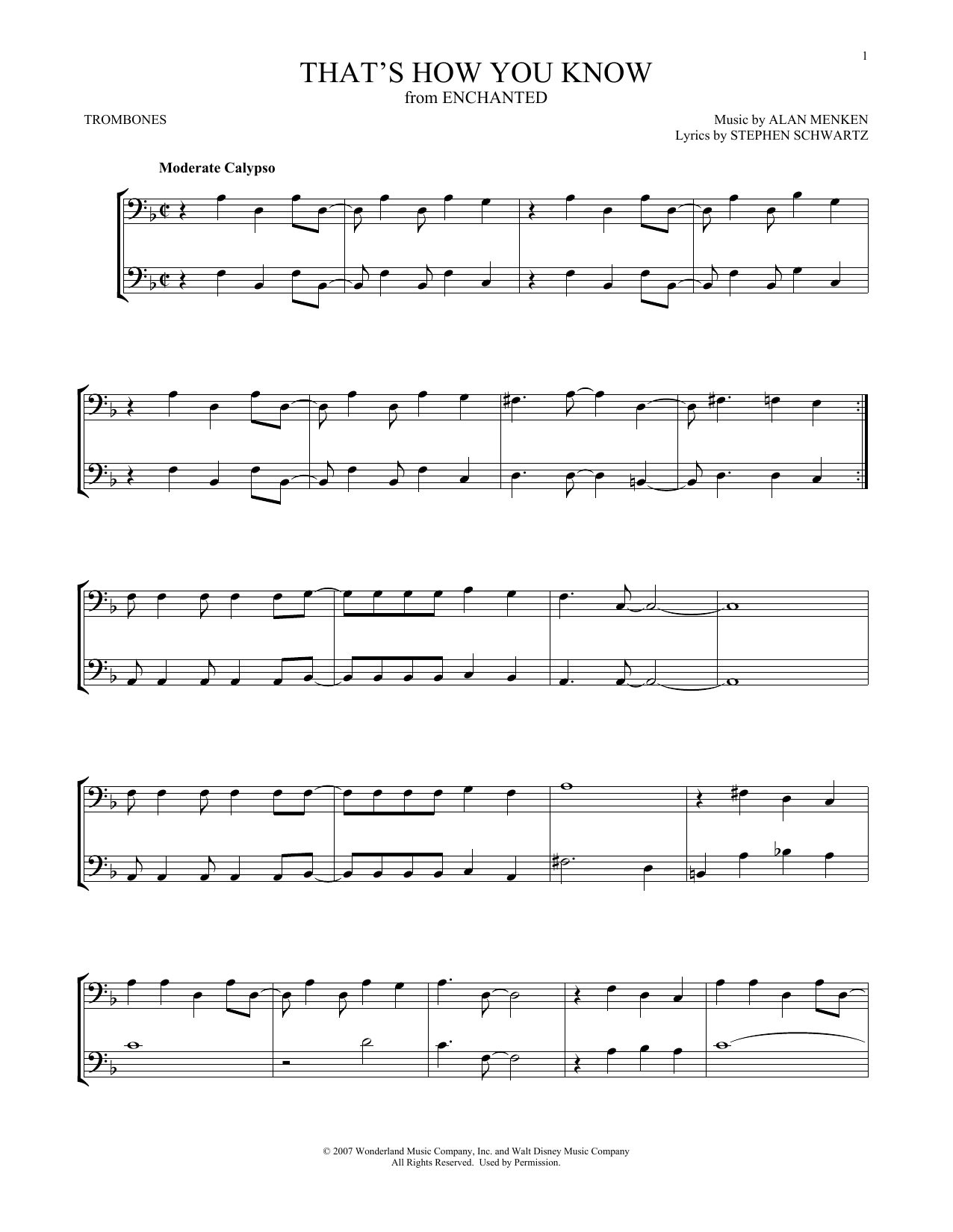 Product gallery: Page 1 of 1 That's How You Know (from Enchanted), Amy Adams