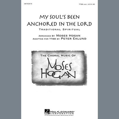 cover: My Soul's Been Anchored In De Lord, Moses Hogan