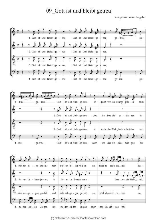 Product picture to: Gott ist und bleibt getreu Neujahrsarie