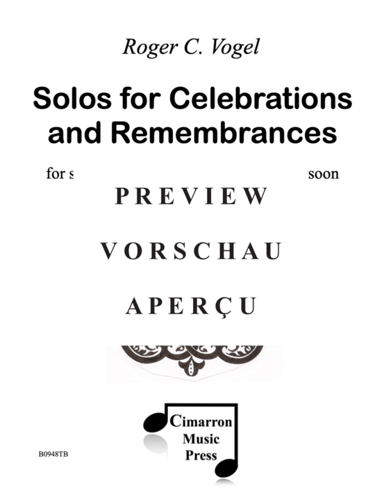 Product gallery: Page 2 of 21 Solos for Celebrations and Remembrances , , (Posaune/Euphonium/Fagott Solo)