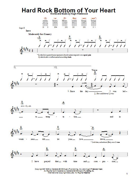 Product gallery: Page 1 of 1 Hard Rock Bottom Of Your Heart, Randy Travis