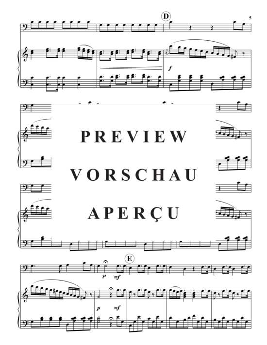 Product gallery: Page 6 of 12 Non pi&ugrave  andrai , , (baritone/trombone + piano)