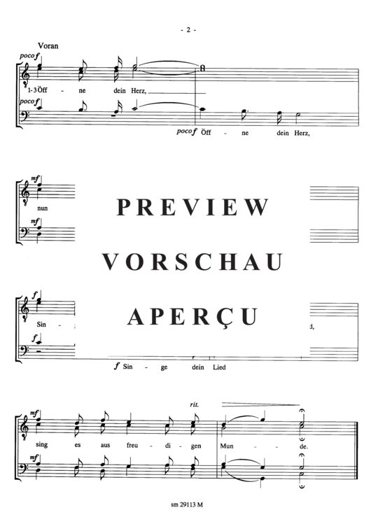 gallery: Öffne Dein Herz , , (Männerchor)