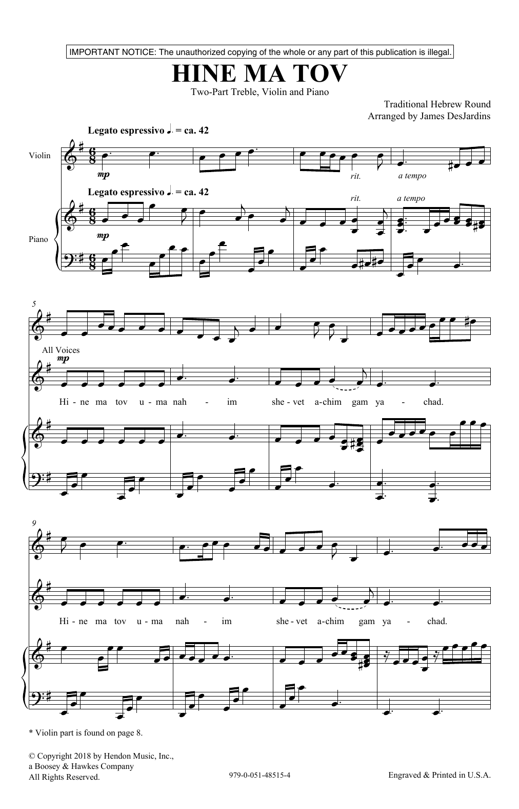 Produktgalerie: Seite 1 von 1 Hine Ma Tov, James DesJardins, Chor