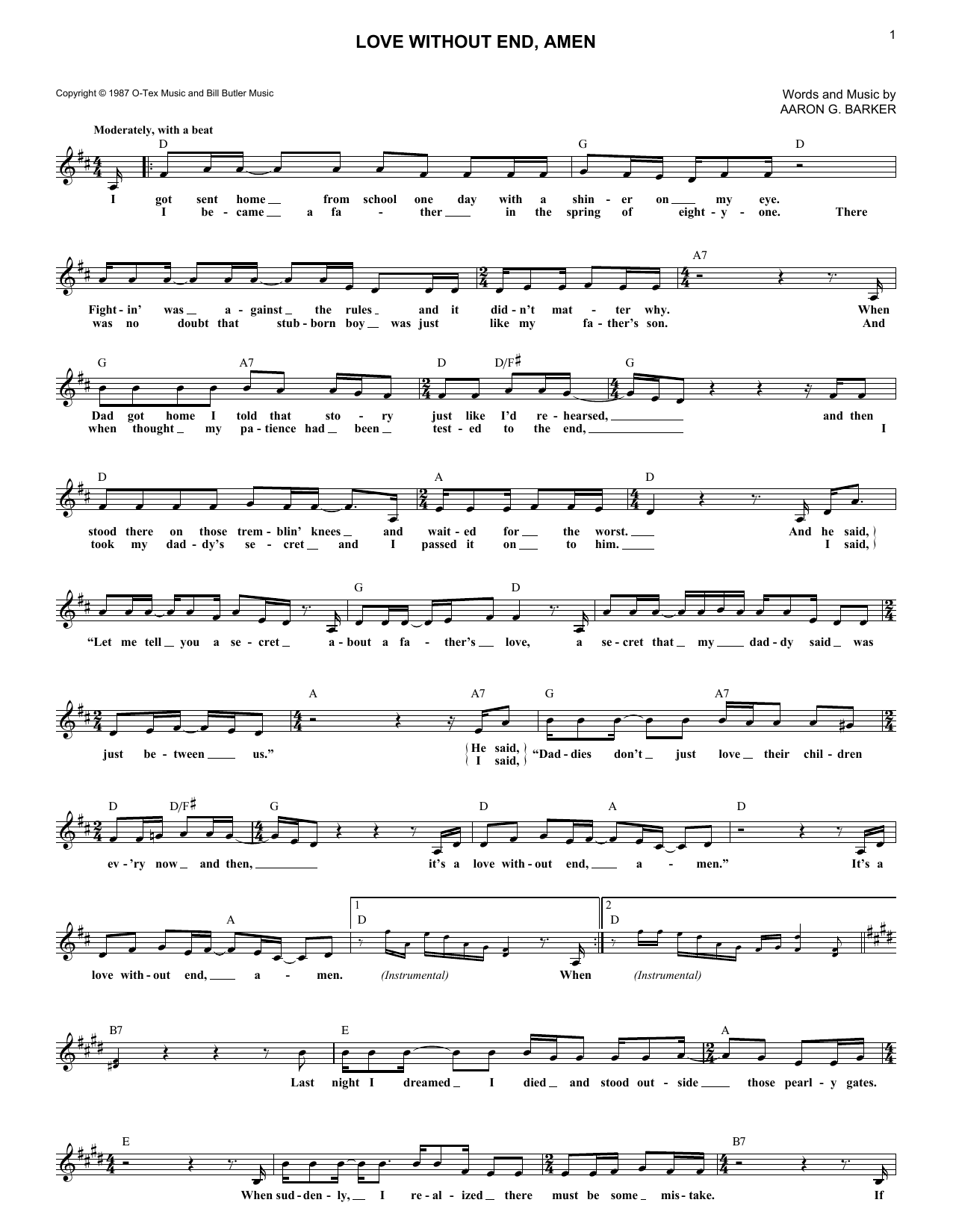 Produktbild zu: Love Without End, Amen