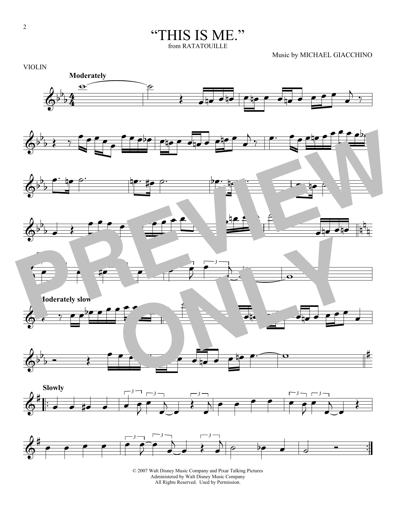 Product gallery: Page 1 of 1 "This is me." (from Ratatouille), Michael Giacchino