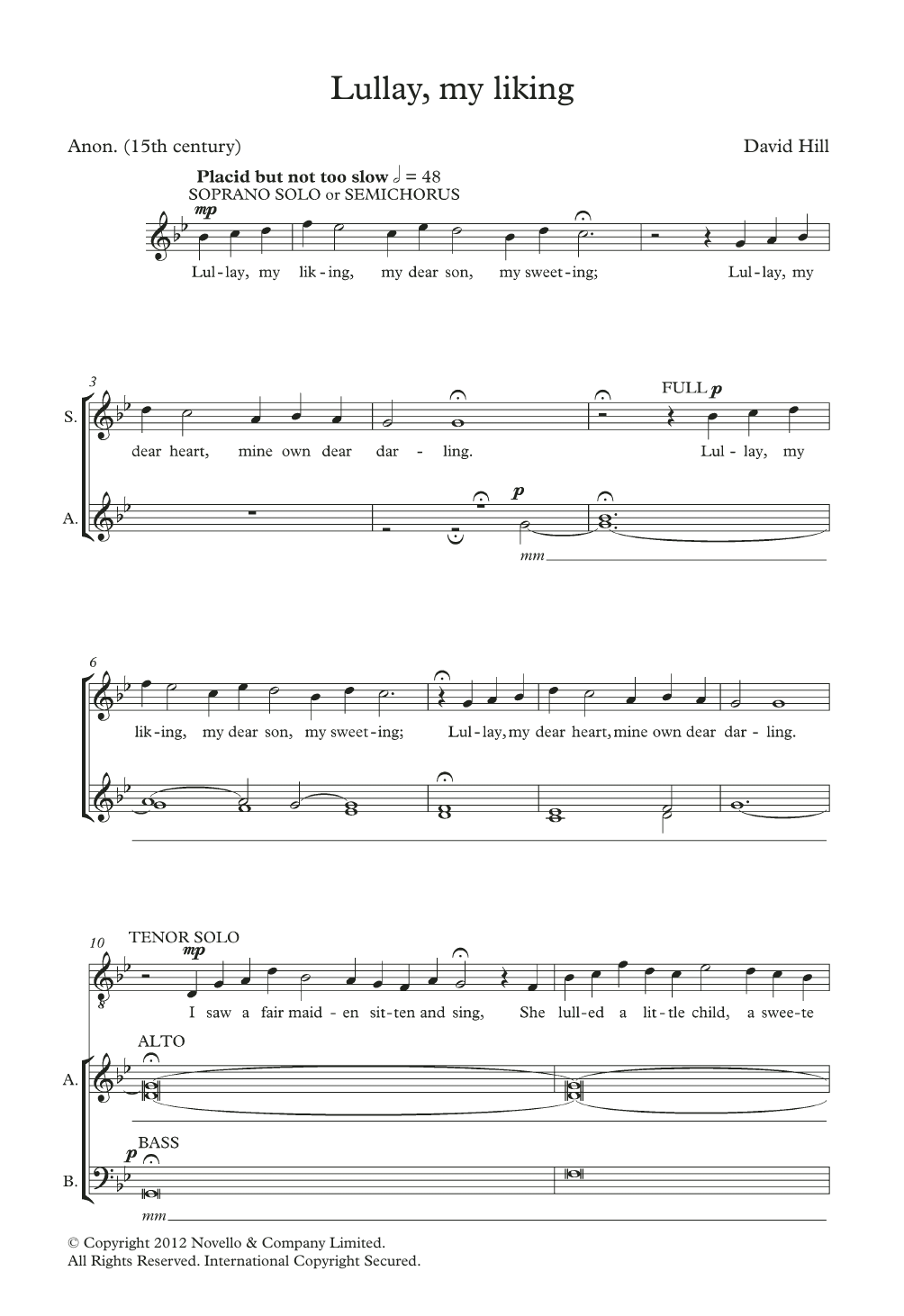 Produktbild zu: Lullay, My Liking