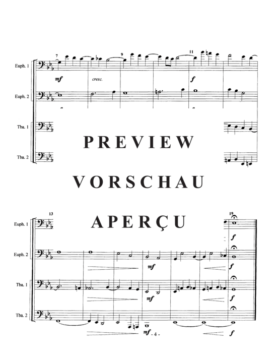 Product gallery: Page 6 of 10 Trois Antiennes , , (Tuba Quartett EETT)