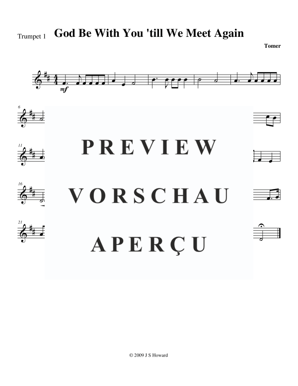 Produktgalerie: Seite 6 von 11 God Be With You 'Till We Meet Again, , Blechbläser Quintett