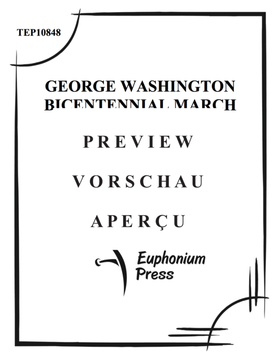 gallery: George Washington Bicentennial March , , (Tuba Quartett EETT)