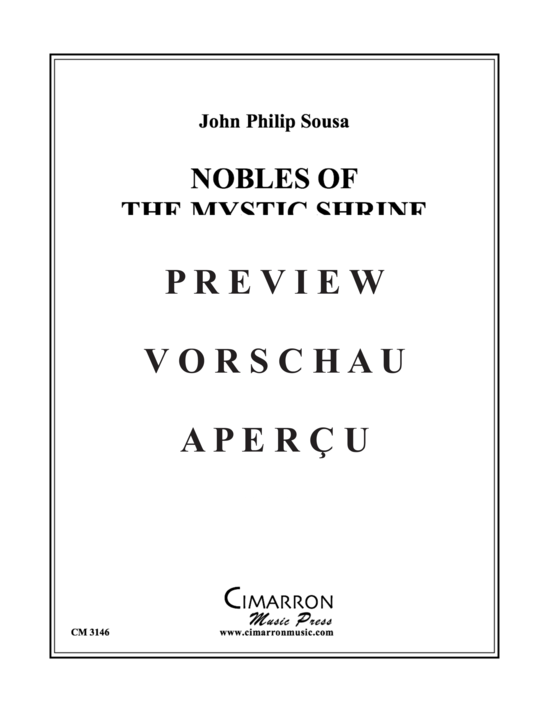 Produktgalerie: Seite 2 von 17 Nobles of th Mystic Shrine , , (Blechbläserquintett)